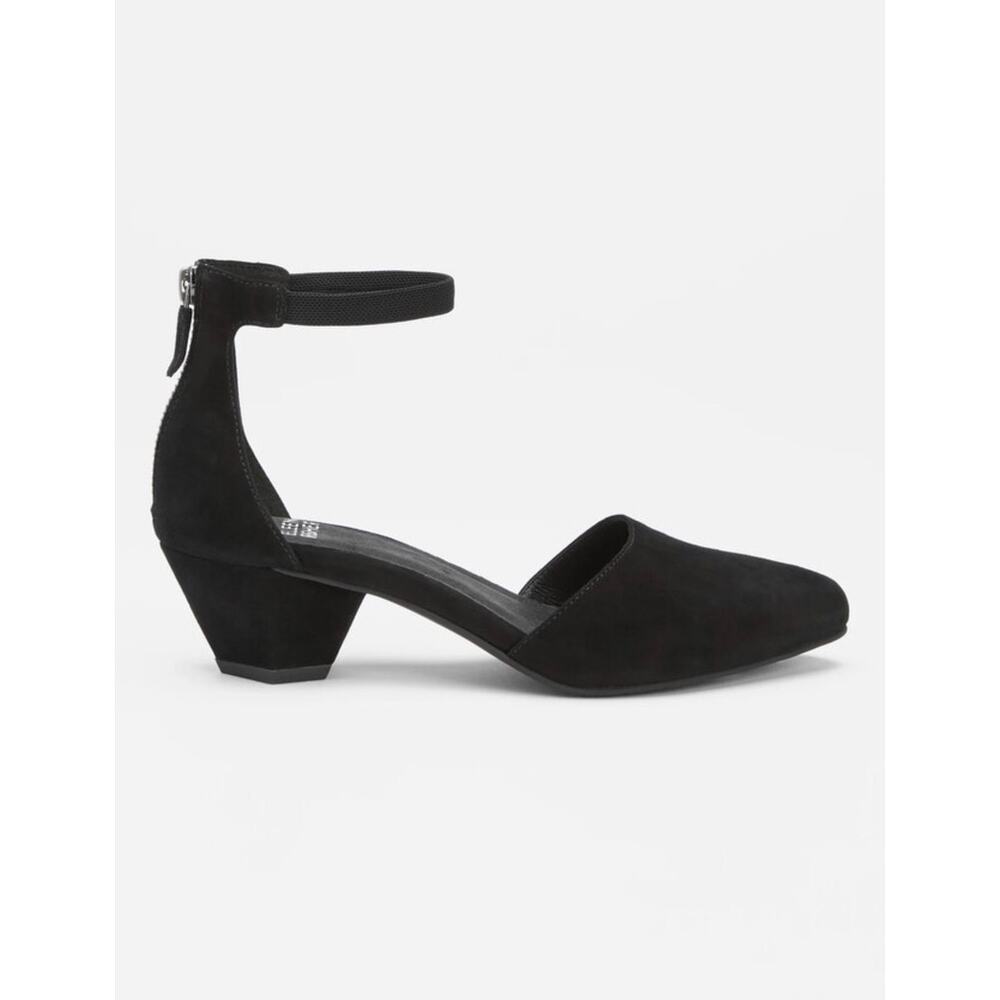 Eileen Fisher Just Suede Ankle Strap Pump | Size 10